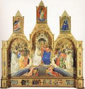 The Coronation of the Virgin with Saints and Angels The Annunciation and The Blessing Redeemer Lorenzo Monaco